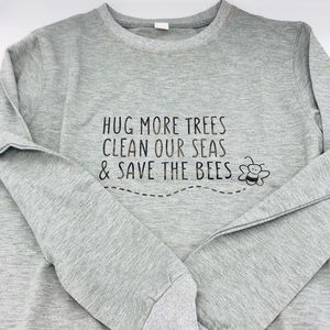 Love the planet long sleeve grey shirt